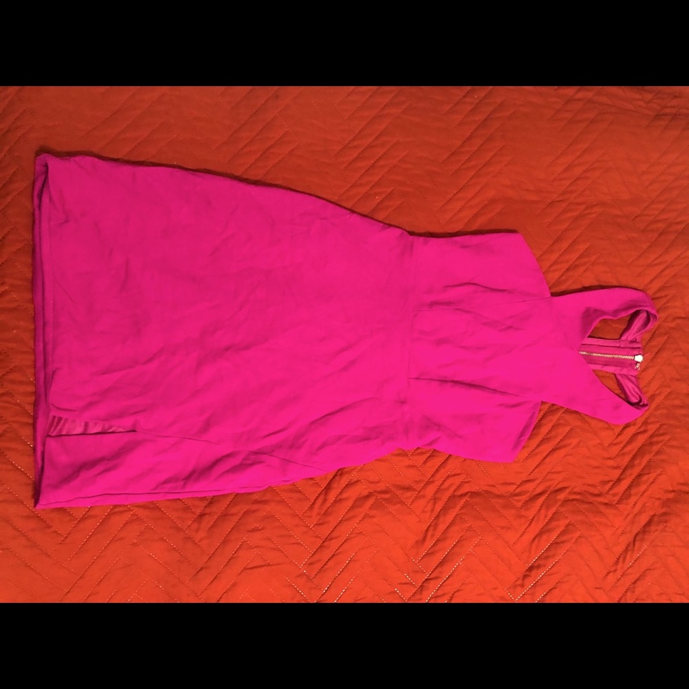 Hot pink dress
